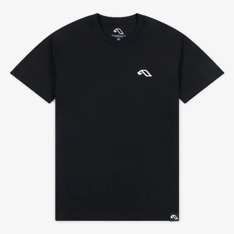 Anjunadeep Logo Tee / Black Chenille Fabric Brocade Fabric Lace Fabric