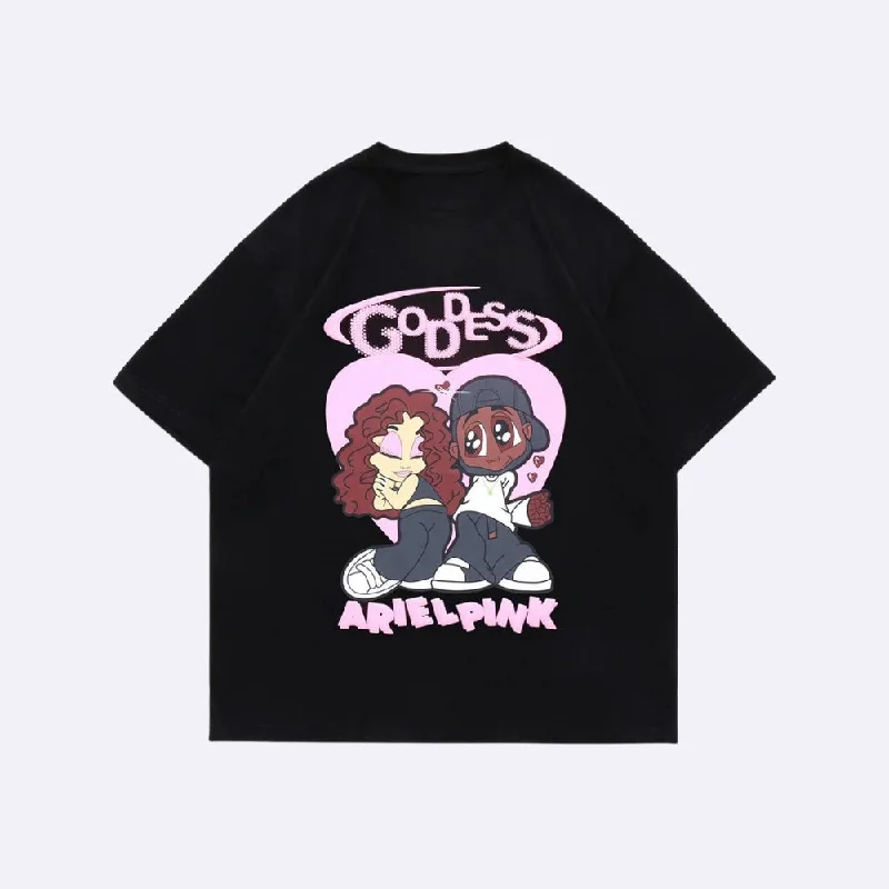 Ariel Pink Cute Couple Tee Striped Floral Plaid