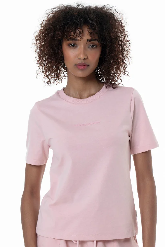 Slim Fit T-Shirt _ 154350 _ Pink Zippered Buttoned Snapped