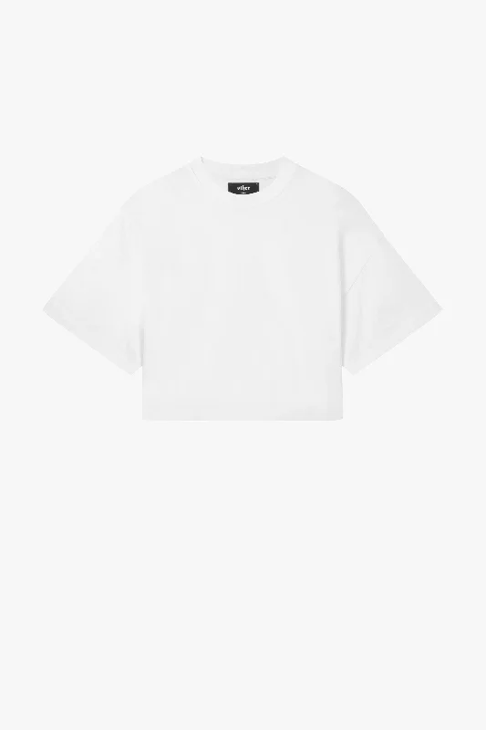Cropped Oversized T-Shirt Nylon Fabric Polyester Fabric Spandex Fabric