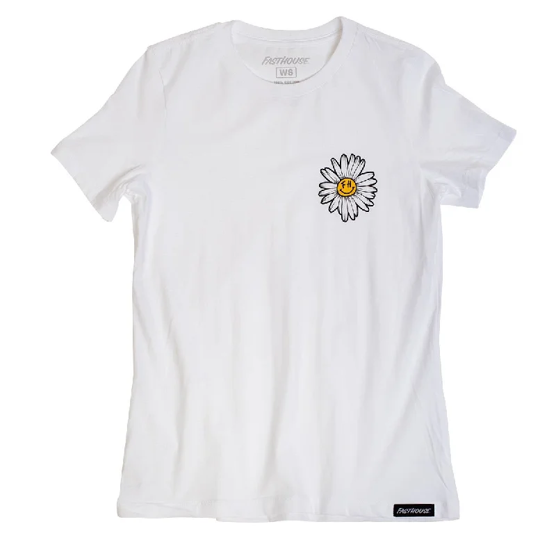 Fasthouse "All Smiles" Women's Tee - White Cozy Warm Stylish