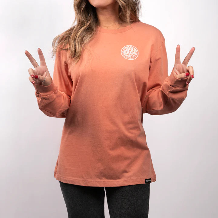 Fasthouse "Waxy" Women's Long Sleeve Tee Knit Fabric Woven Fabric Fleece Fabric