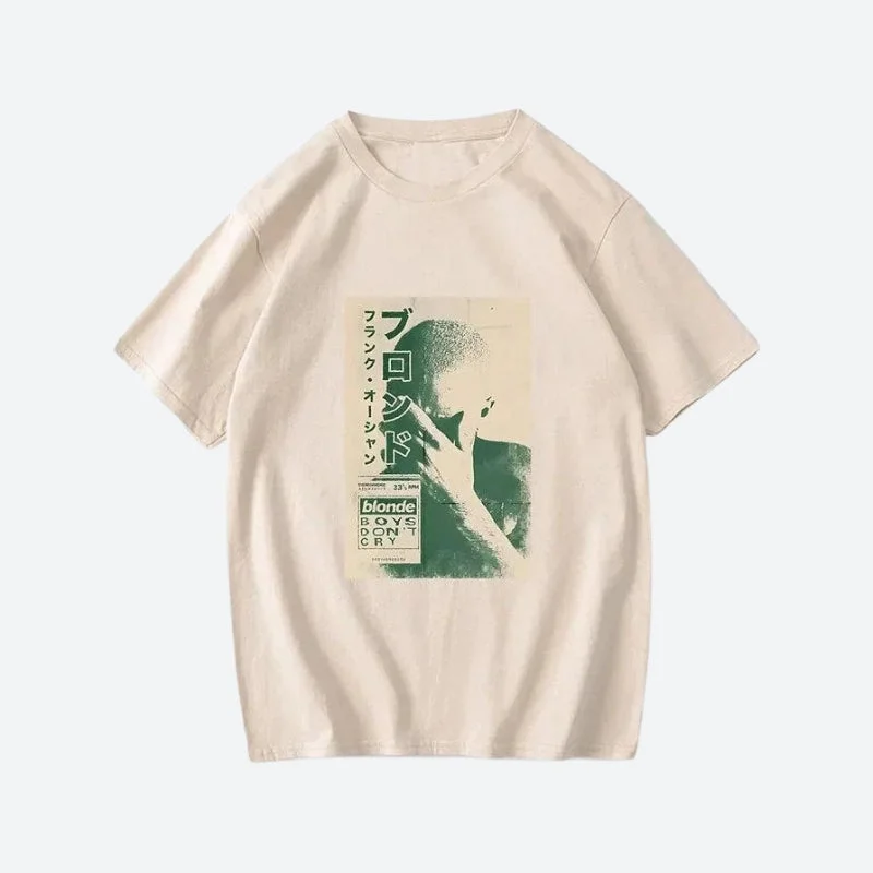 Frank Ocean Tee Zippered Buttoned Snapped