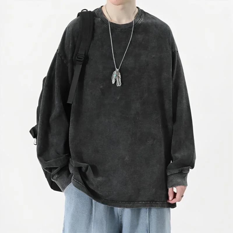 Grunge Oversized Distressed Basic Tee Embroidered Appliqued Beaded