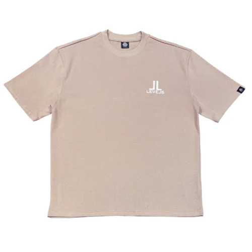 LEVELS LUXE OVERSIZED TEE | SAHARA Houndstooth Herringbone Solid