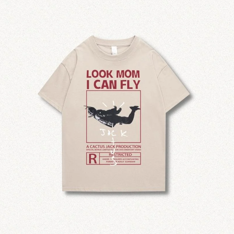 Look Mom I Can Fly Tee Chenille Blend Fleece Blend Nylon Blend