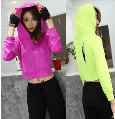 Fitness Yoga Tops Quick-drying long-sleeved T-shirts Sports Handmade Hand-knitted Hand-woven