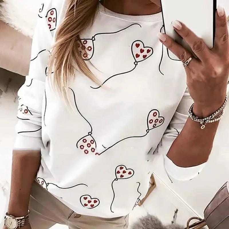 Loose casual printed T-shirt Anti-Shrink Durable Soft