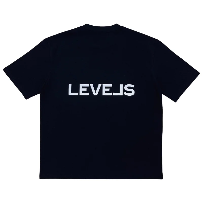 LUXE LEVELS OVERSIZED REFLECTIVE TEE | BLACK Plaid T-Shirt Polka Dot Checkered