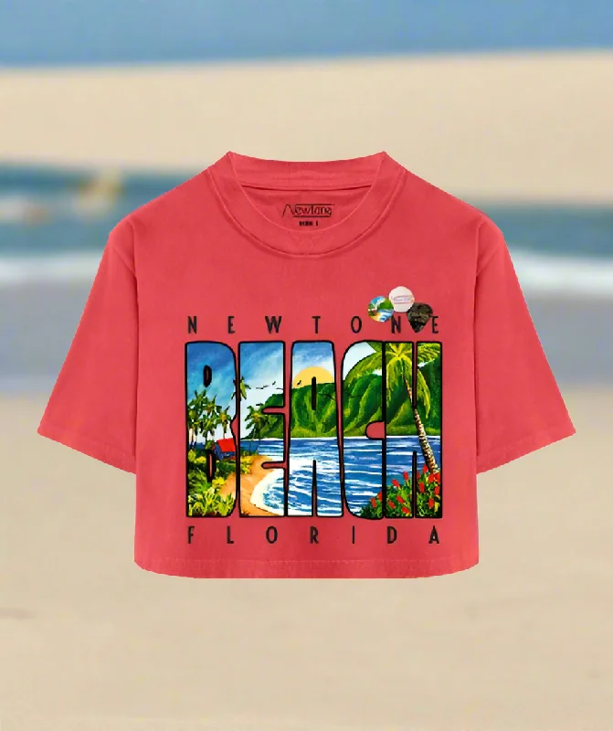 Newtone Cropper Beach Tee Lace Blend Ribbed Blend Corduroy Blend