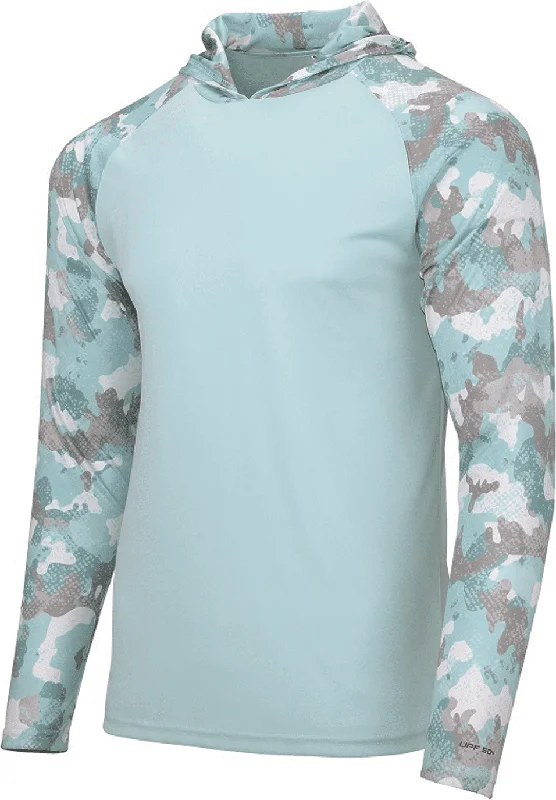 Paragon 240 Tortuga Extreme Performance Hooded T-Shirt - Aqua Blue Modern Contemporary Chic