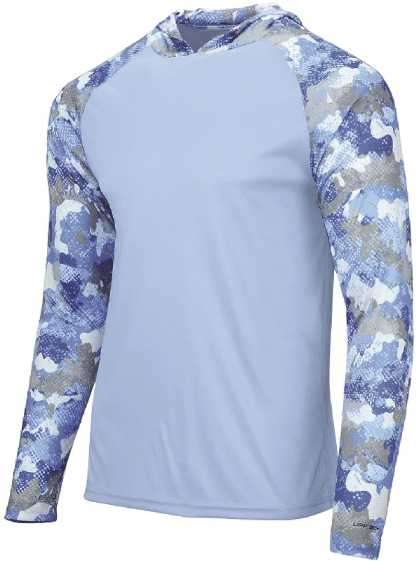 Paragon 240 Tortuga Extreme Performance Hooded T-Shirt - Blue Mist Elasticated Padded Insulated