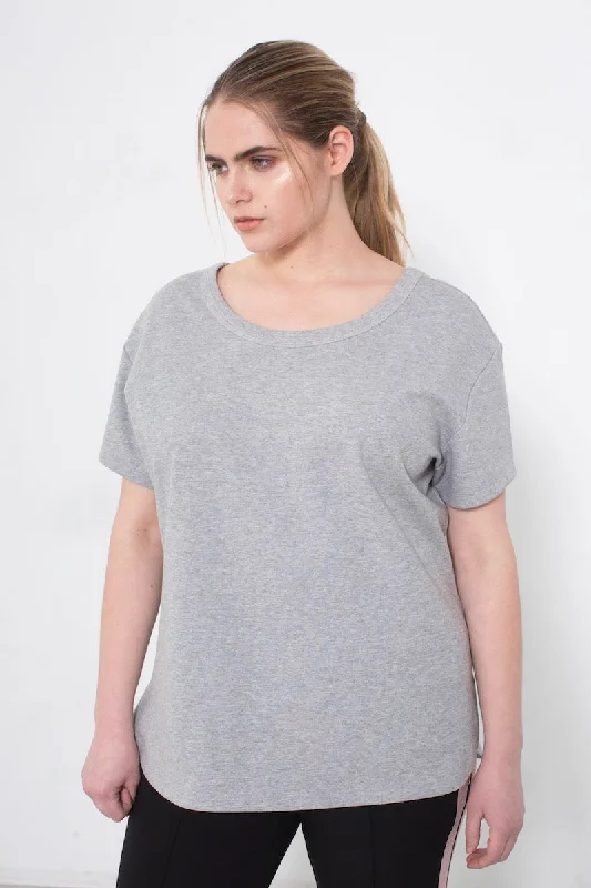 See Rose Go My Favorite Reversible Tee - Grey Heather **FINAL SALE** Modern Contemporary Chic