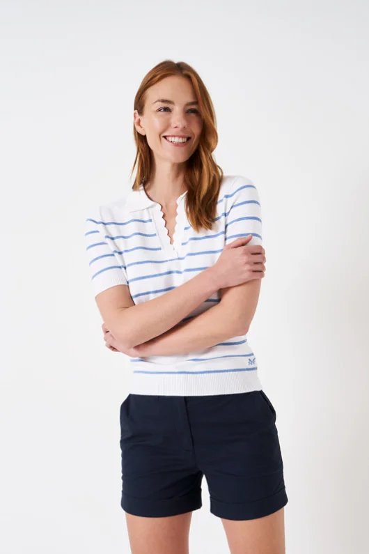 Sola Knit T-Shirt Embroidered Appliqued Beaded