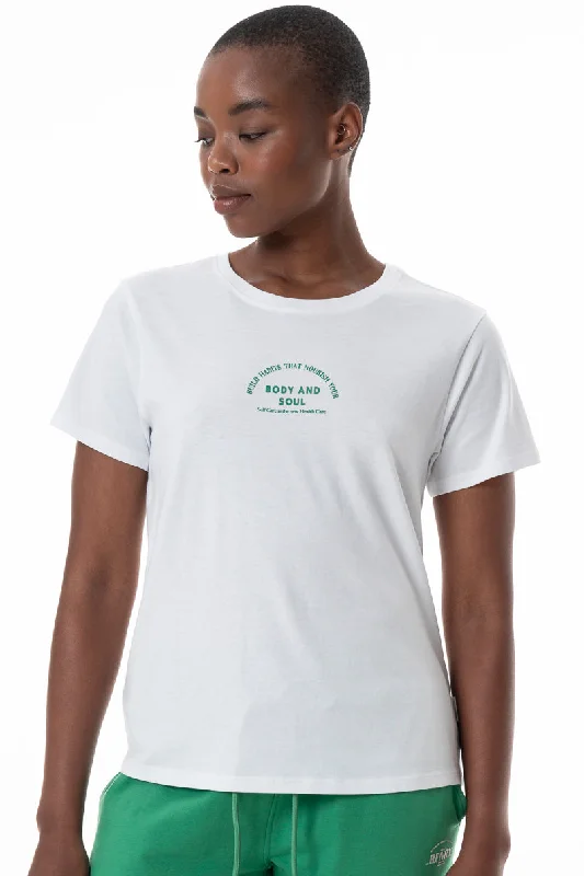 Statement T-Shirt _ 146428 _ White Sequined Glittery Shiny