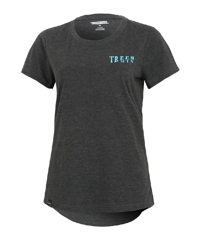 T-shirt femme | Lt bleu/ Charcoal Chenille Blend Fleece Blend Nylon Blend
