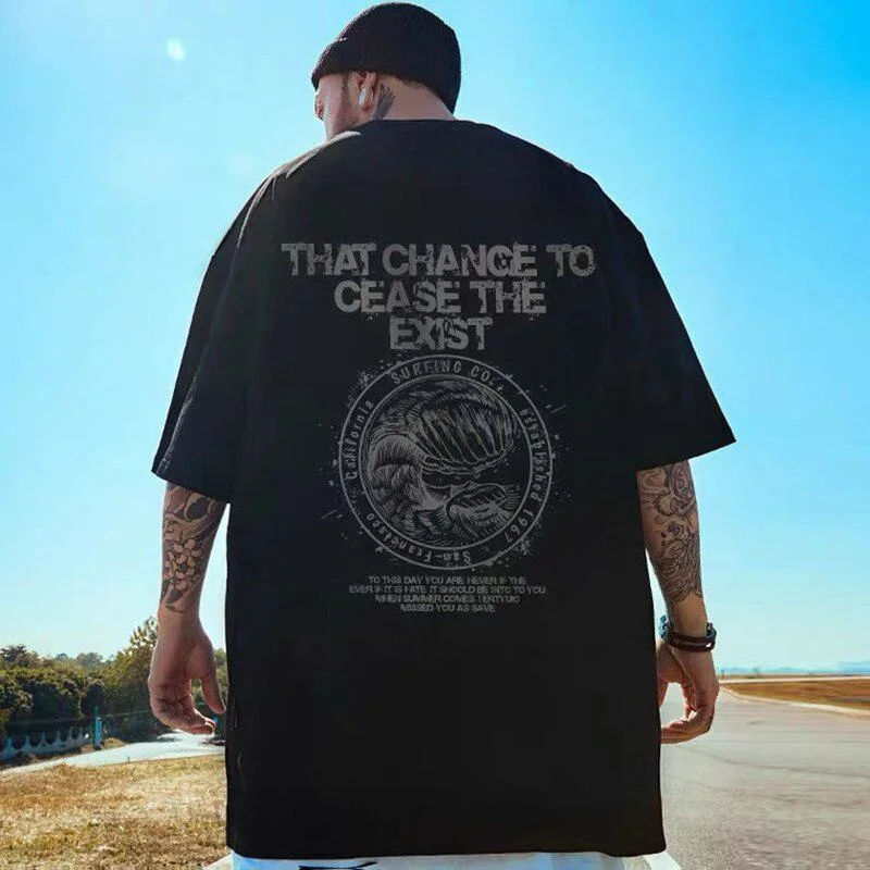 That Chance To Cease The Exist Tee Print Jacquard Patchwork