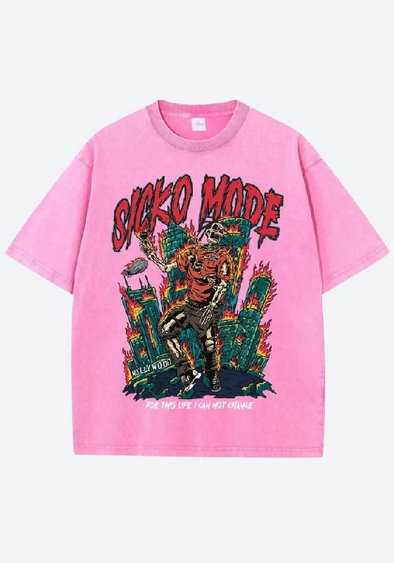 Travis Scott Sicko Mode Tee Mesh Canvas Denim