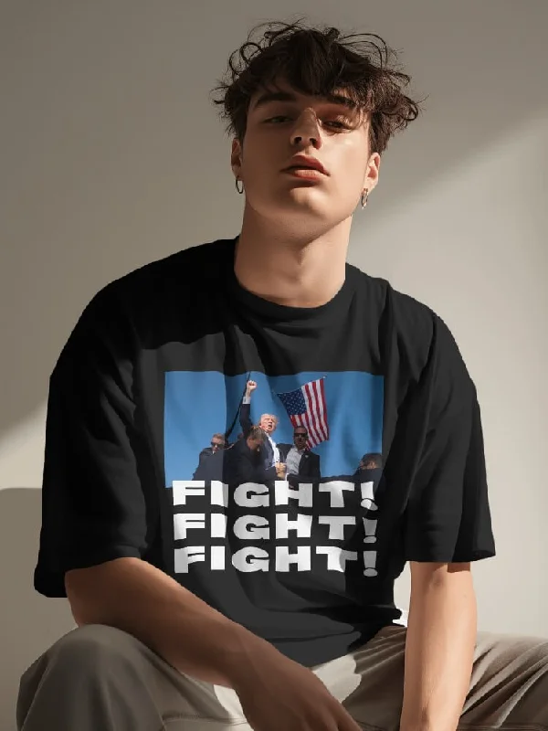 Trump Fight Tee Satin Fabric Silk Fabric Chiffon Fabric