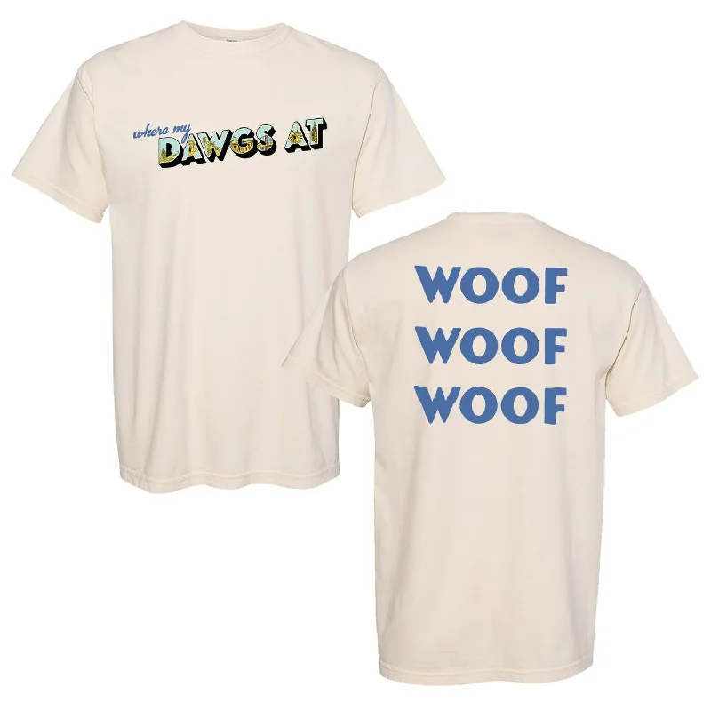 Where My Dawgs At Tee Mesh Fabric Canvas Fabric Denim Fabric