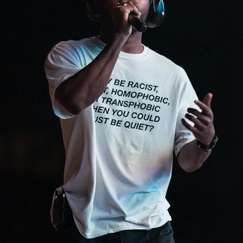 Why Be Racist Tee Fashionable Trendy Casual