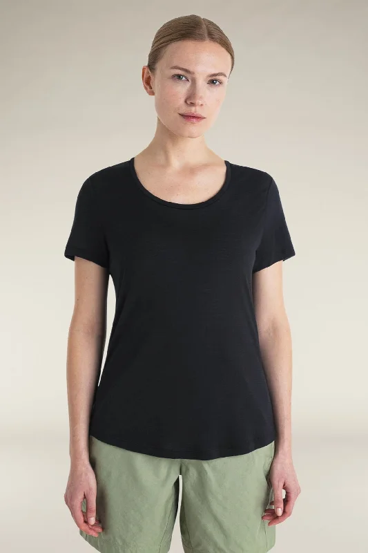 Womens 125 Cool-Lite™ Merino Blend Sphere III Scoop Tee Solid Print Embellished