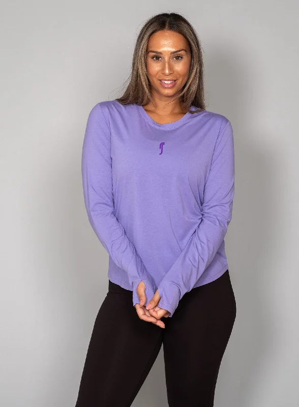 Women's Paris Relaxed Long Sleeve Tee Striped Floral Plaid