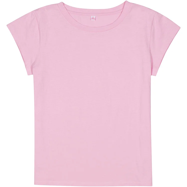 Women's Pink Jersey T-Shirt Sequined Glittery Shiny
