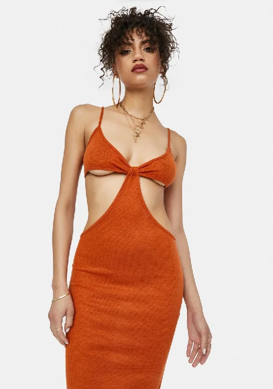 Amber Check My Style Cut Out Maxi Dress Fashionable Chiffon Maxi Dress