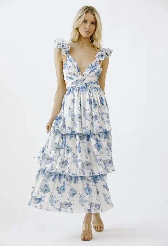 Amelia Maxi Dress Comfortable Pleated Maxi Dress