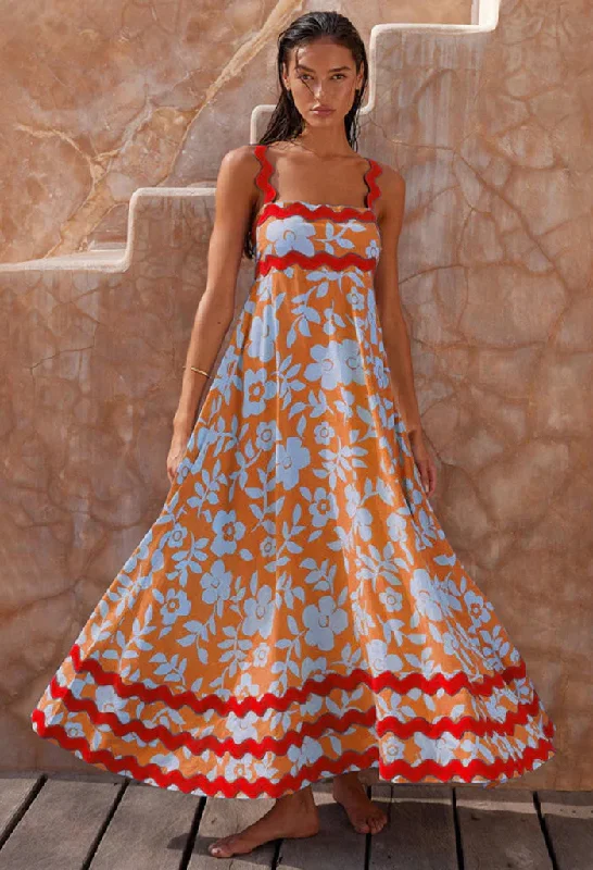 Autumn Maxi Dress Fashionable Sheer Maxi Dress