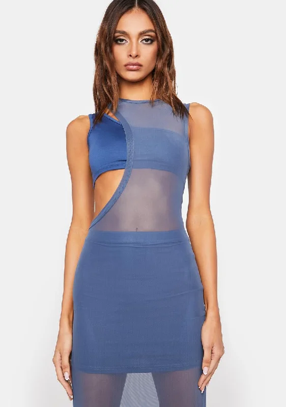 Breathe In Cut Out Maxi Dress Trendy Fit-and-Flare Maxi Dress