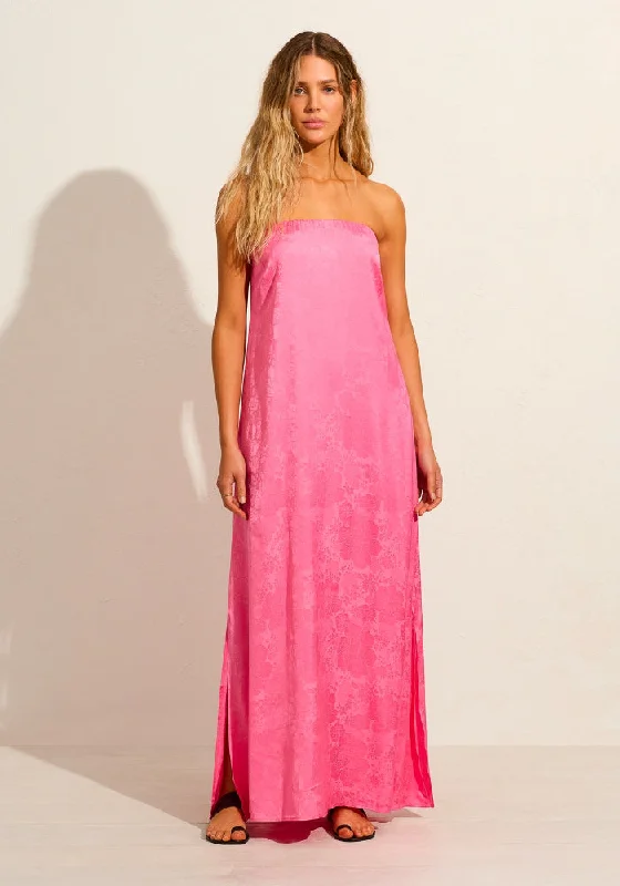 Tyria Maxi Dress- Rose Pink Stylish Boho Chic Maxi Dress