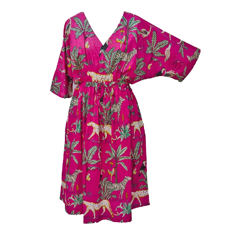 Hot Pink Wild Cotton Maxi Dress UK Size 18-32 M155 Cozy Spaghetti Strap Maxi Dress