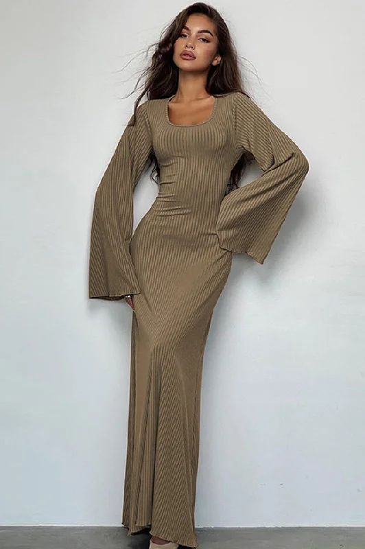 Jaye Long Sleeve Maxi Dress Casual Maxi Dress with Pockets