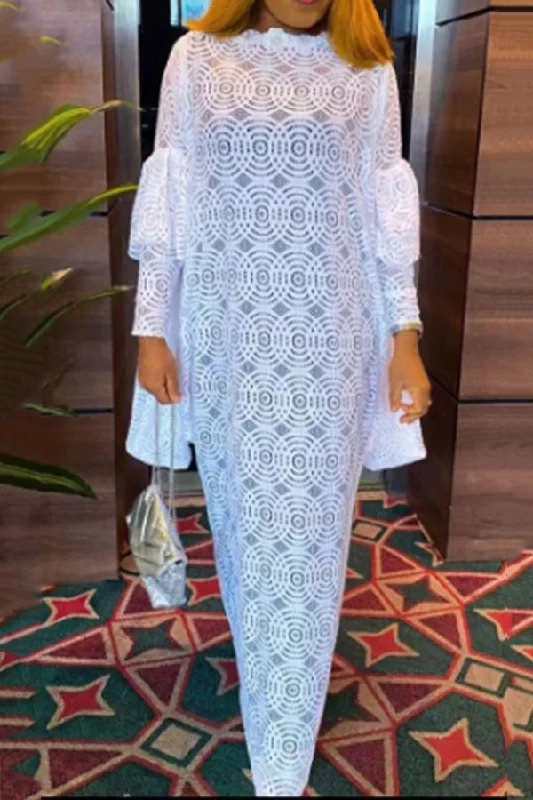 Lace Retro Maxi Dress Stylish Longline Maxi Dress