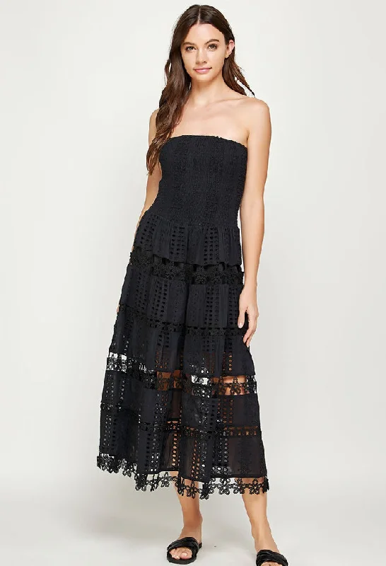 Nadia Maxi Dress-Black Classic A-Line Maxi Dress