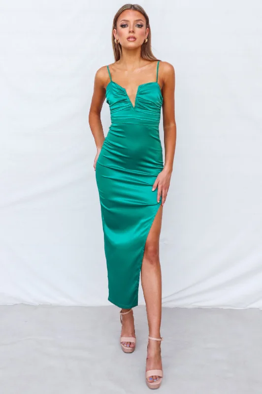 Robin Maxi Dress - Green Elegant Sleeveless Maxi Dress