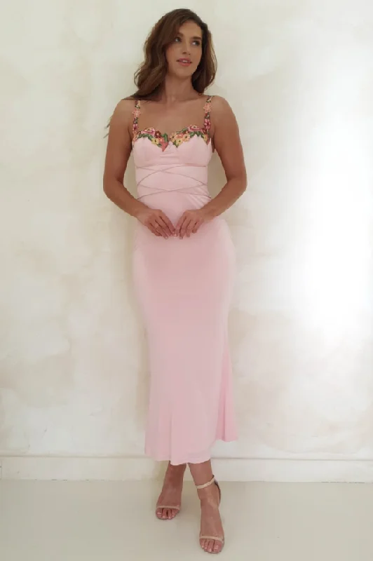 Rowan Bodycon Maxi Dress Trendy Ruffled Maxi Dress