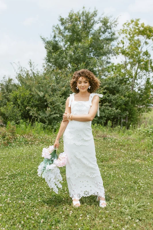 Lily Maxi Dress, OFF WHITE Stylish Boho Maxi Dress
