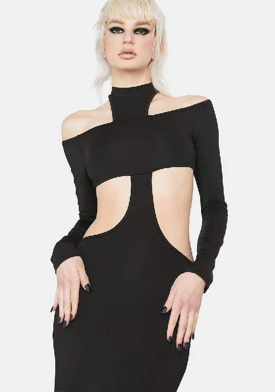 Slave To Music Maxi Dress Cozy Maxi Dress with Slit