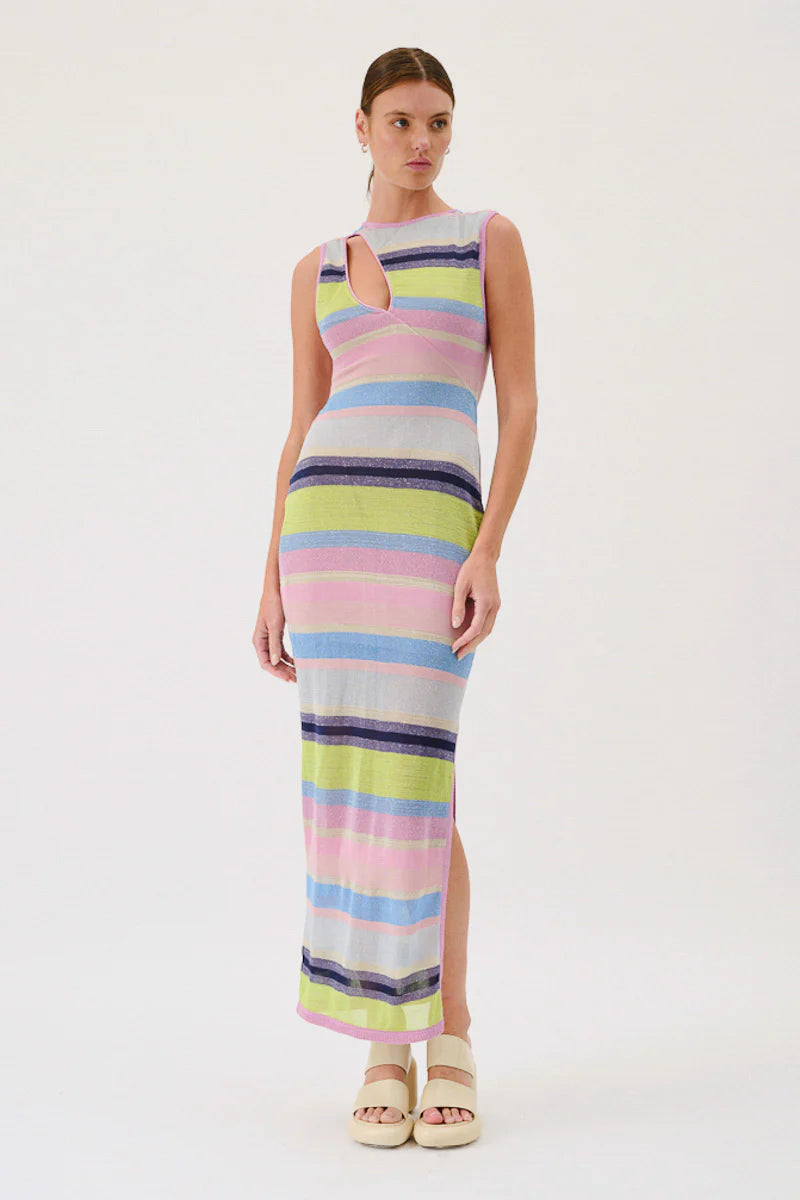 Suboo Zephyr Cut Out Sleeveless Maxi Dress - Multi Cozy Maxi Dress with Slit