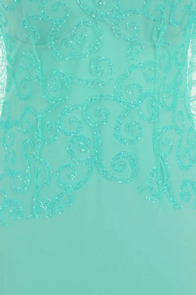 Vanity Sparkle Mint Slinky Fishtail Maxi Dress Comfortable Casual Maxi Dress
