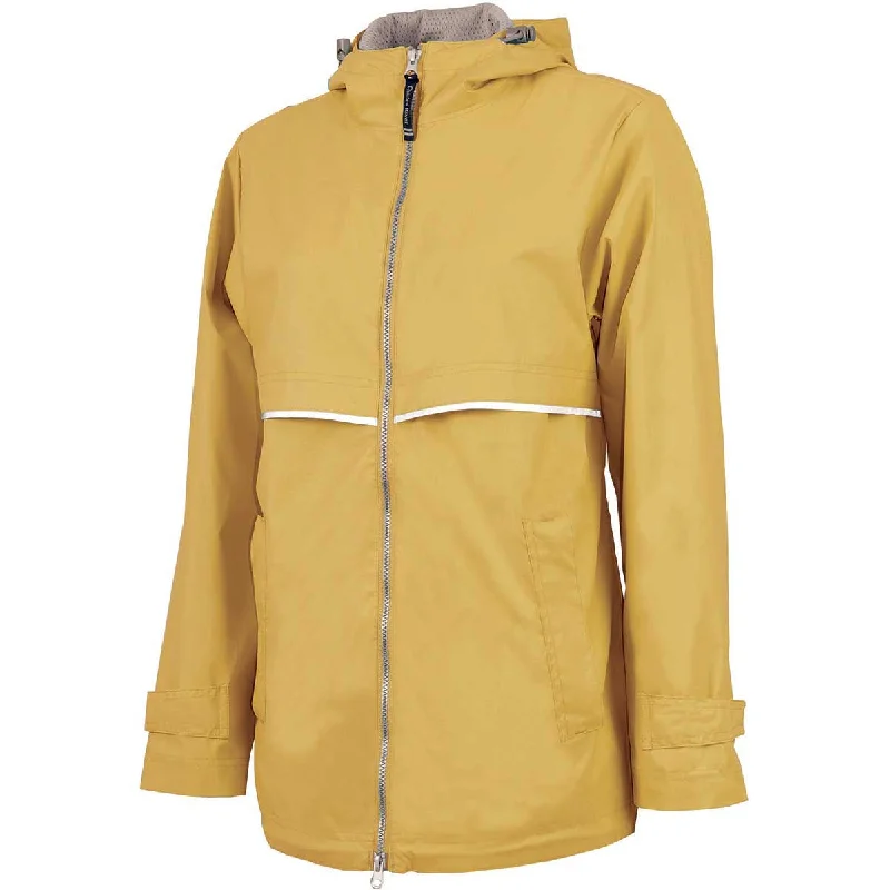 Charles River Women's Buttercup/Reflective New Englander Rain Jacket