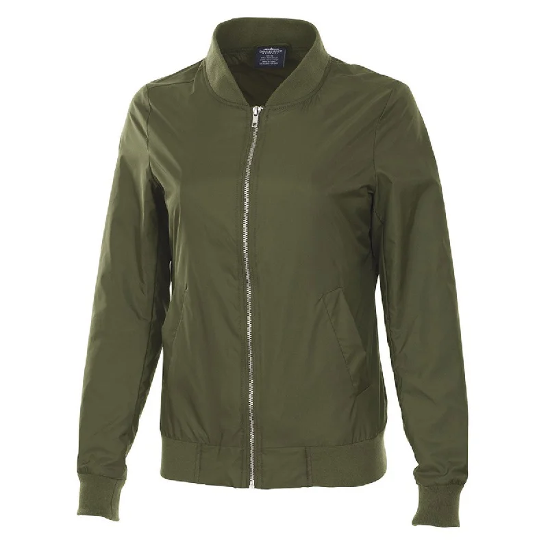 Charles River Women's Olive Boston Flight Jacket