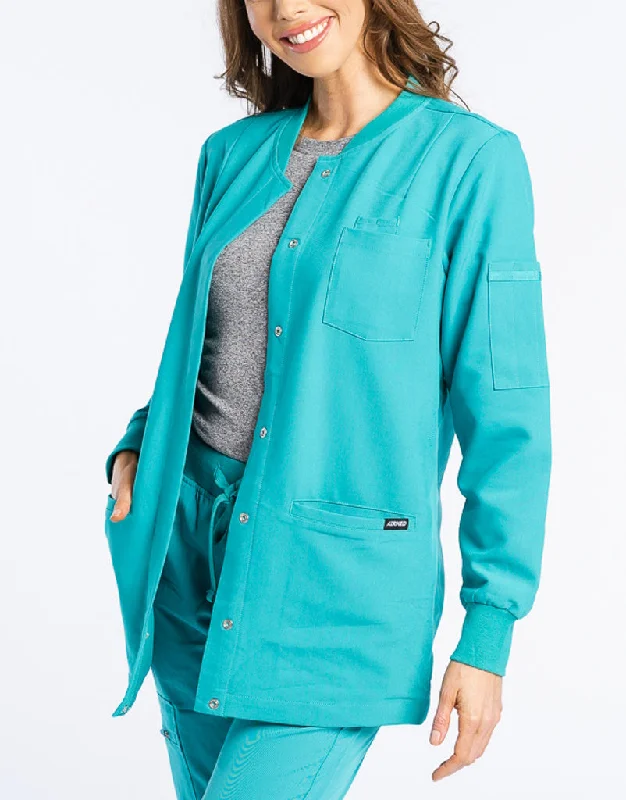 Scrub Jacket Button Up - Sydney Teal