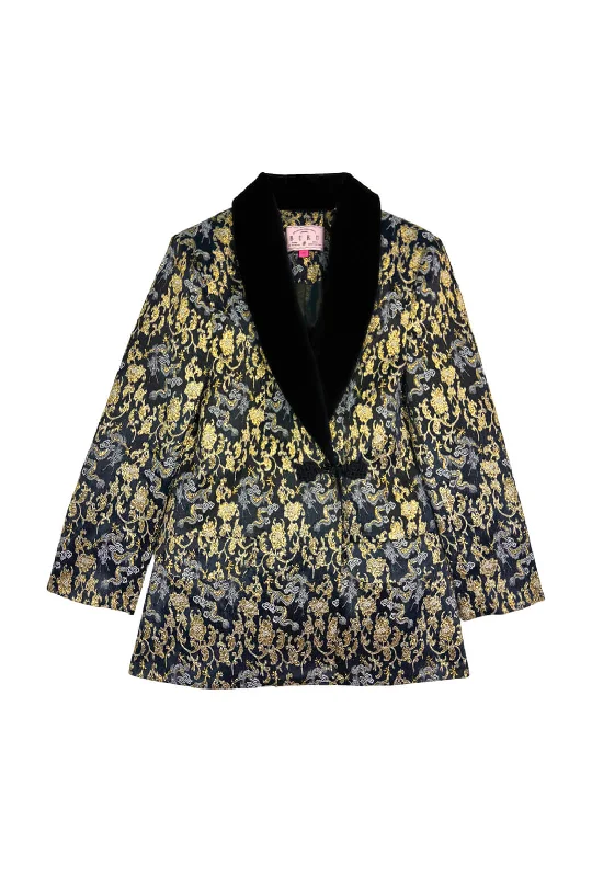 BURU x Pappy & Co. - The Smoking Jacket - Dragon Brocade