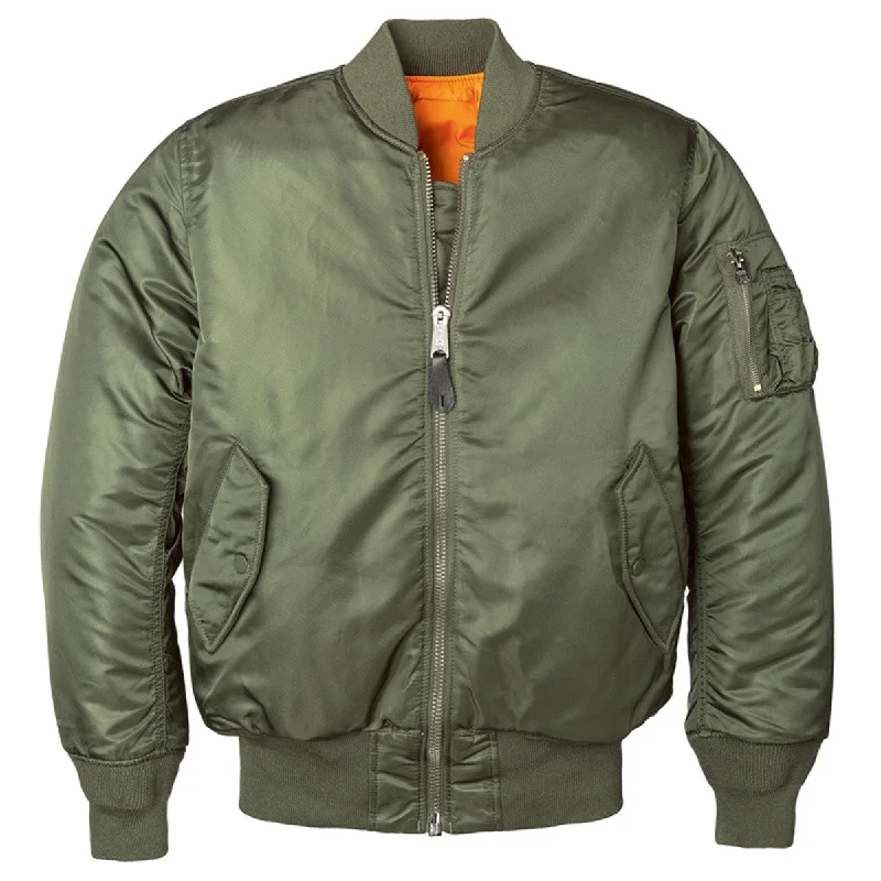 Alpha Industries Women's Sage Green MA-1 Flight Jacket