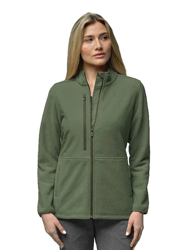 Slate - Women's Micro Fleece Zip Pocket Jacket