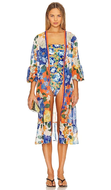 Agua Bendita x REVOLVE Aldora Mini Dress in Blue